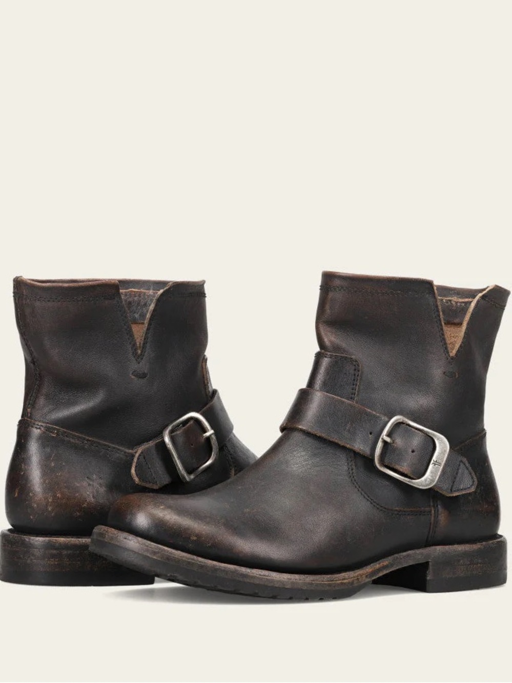 Frye Veronica Flex Bootie Antique Black Leather Women's Size 8